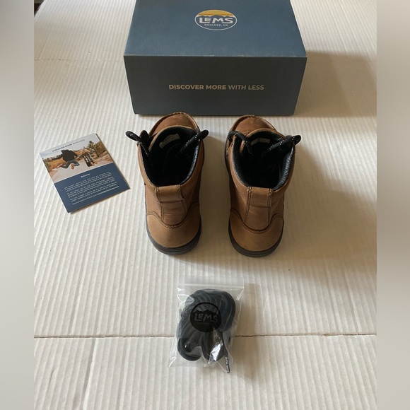 Lems Waterproof Leather Boulder Boot Weathered Unisex Umber Size 9 - Picture 7 of 16